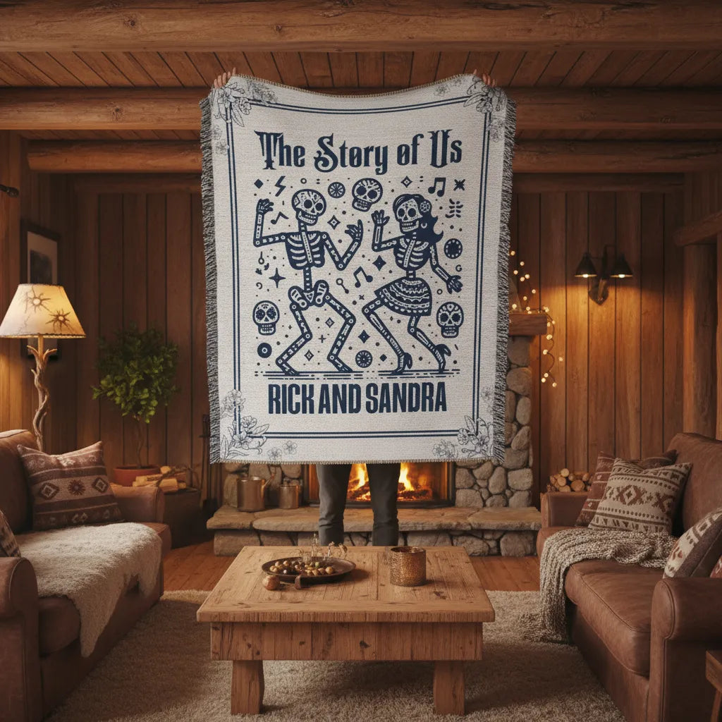 The Story of Us Personalized Heirloom Woven Blanket