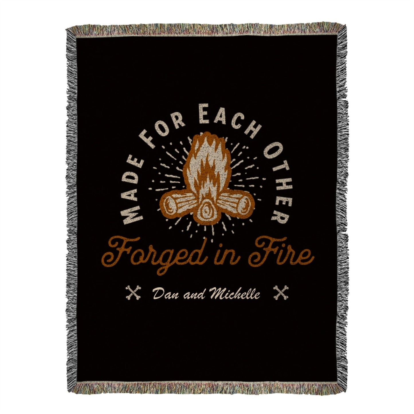 Made for Each Other Personalized Heirloom Woven Blanket