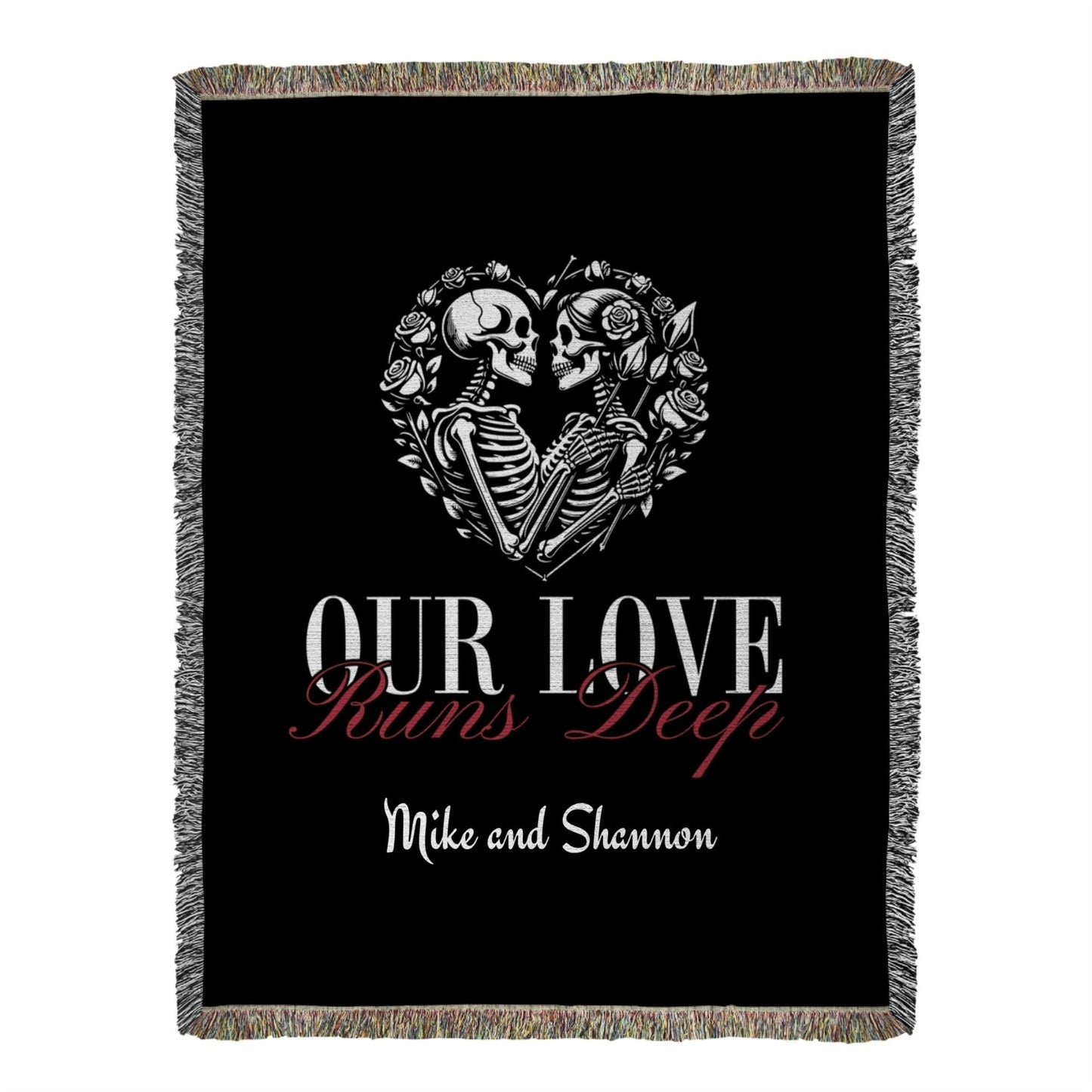 Our Love Runs Deep Heirloom Throw Blanket
